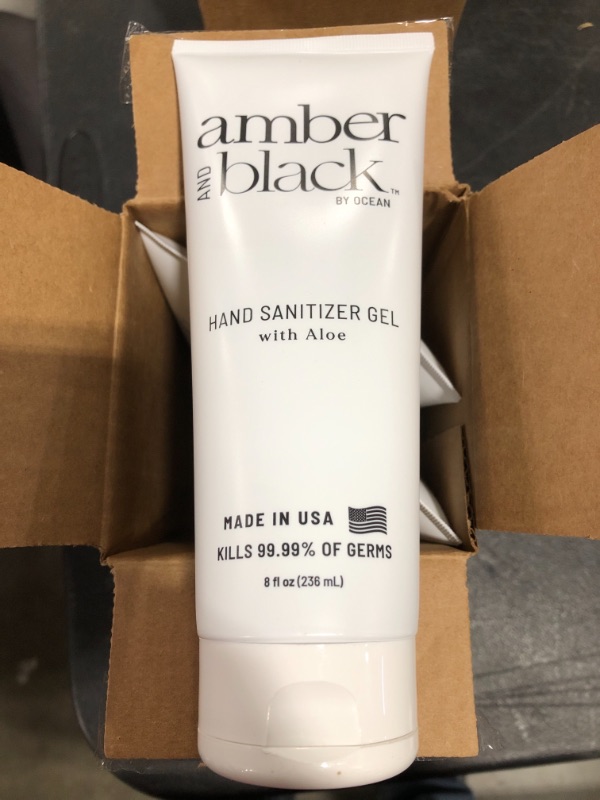 Photo 2 of Amber and Black Hand Sanitizer, 8 Fl Ounce (Pack of 4). LOT OF 2 BOXES. 8 TOTAL.
