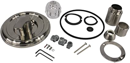 Photo 2 of Danco 10004 Single Function Tub Trim Kit, Fits 1300/1400, MultiChoice 13/14 600 Series Delta Shower Valve, Brushed Nickel. OPEN PACKAGE.
