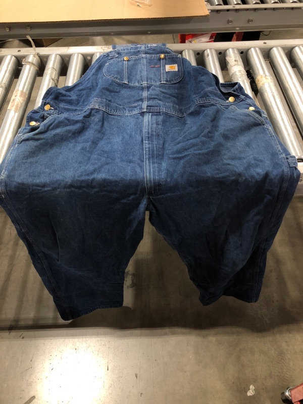 Photo 2 of Carhartt Men's Washed-Denim Bib Overalls (XXL)
 