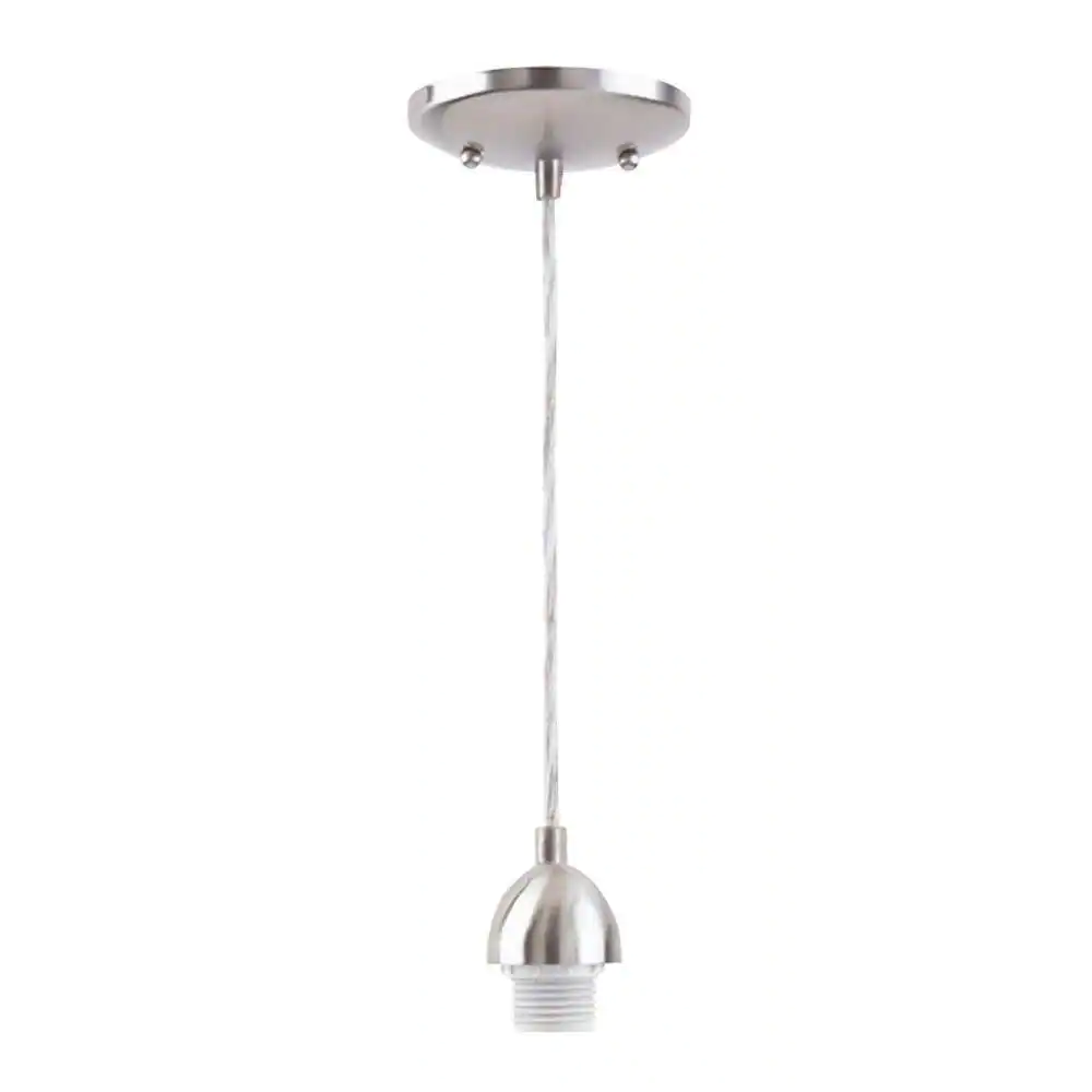 Photo 1 of 1-Light Brushed Nickel Mini Pendant
