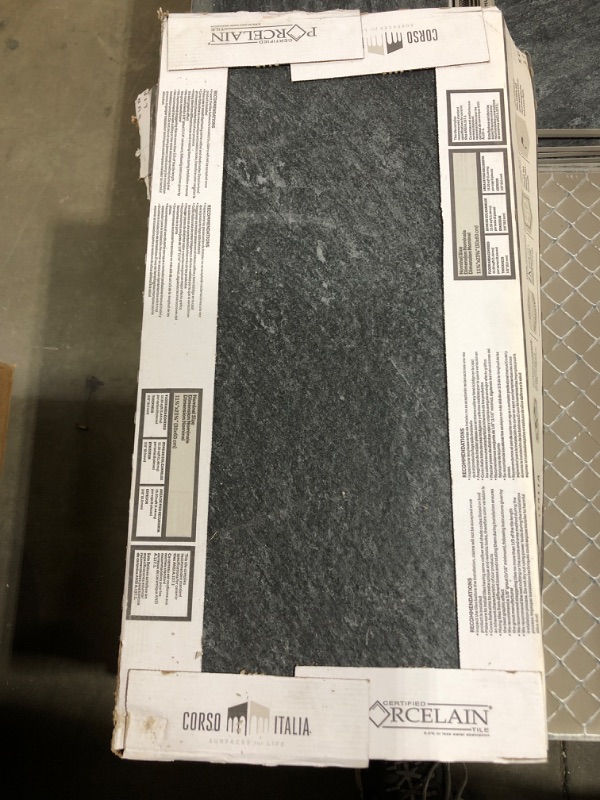 Photo 2 of Alpe Black 12 in. x 24 in. Porcelain Floor and Wall Tile (15.50 sq. ft./Case).
Approx. 14 Cases. DAMAGED/BROKEN TILES. FOR PARTS/REPAIR.