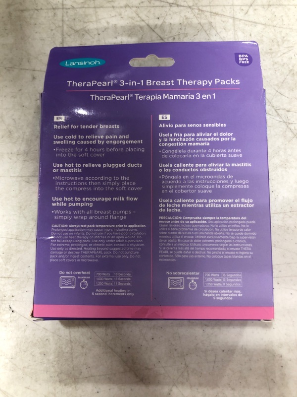 Photo 3 of Lansinoh TheraPearl Breast Therapy Pack, Breastfeeding Essentials, 2 Pack
