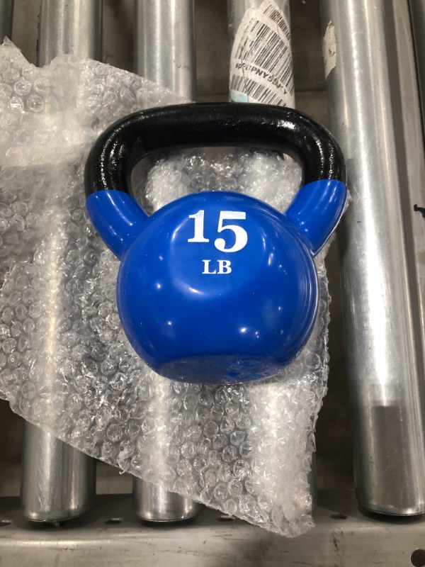 Photo 2 of Everyday Essentials All-Purpose Color Vinyl Coated Kettlebell
