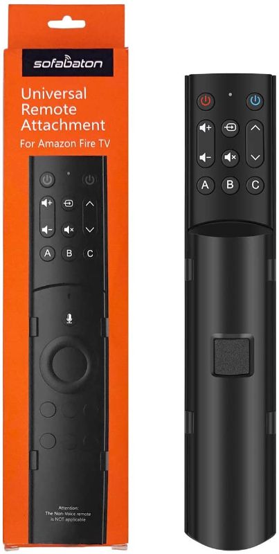 Photo 1 of SofaBaton F2 Universal Remote Attachment for Amazon Fire TV Streaming Player with Power Volume and Mute Buttons (Updated 2021 Version, Alexa Voice Remote Not Included)
