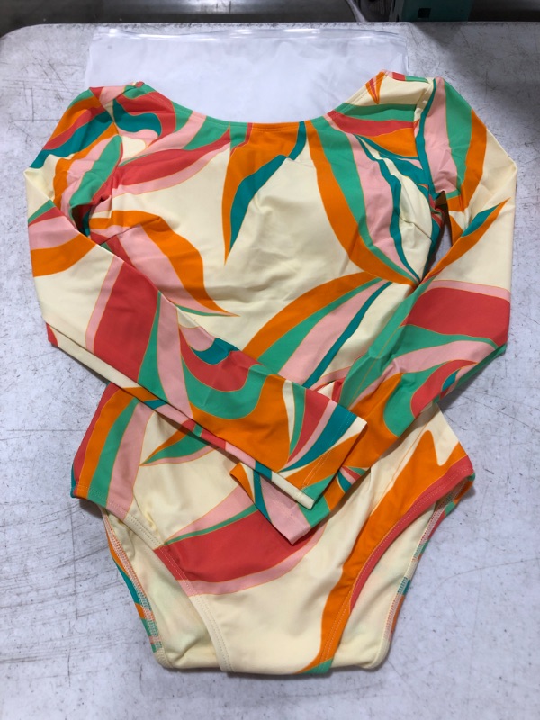 Photo 3 of Dancing Ribbon Cross Back Strap Long Sleeve Swimsuit
LOT OF 2. SIZES SMALL & MEDIUM.