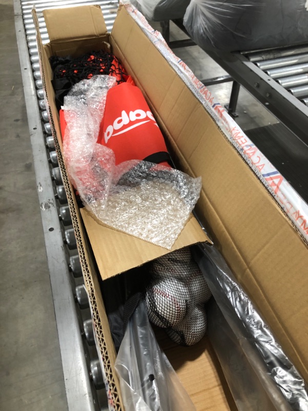 Photo 1 of Zupapa Baseball Softball Practice Combo - 7 X 7 Feet Net Tee Caddy 12 Pack Baseballs Set, Upgraded Vivid Strike Zone, Baseball Backstop Practice Net for Hitting Pitching Batting Catching
