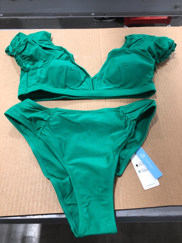 Photo 2 of Puffed Sleeve V-Neck Bikini (L)
