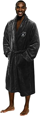 Photo 1 of LAS VEGAS RAIDERS Northwest NFL unisex-adult Silk Touch Bath Robe
