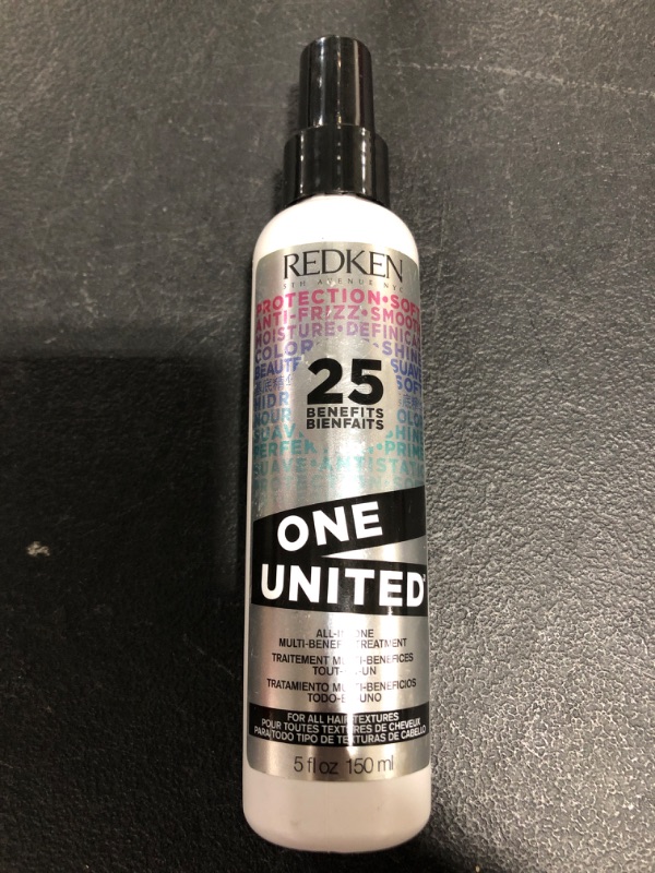 Photo 3 of Redken One United All-In-One Leave In Conditioner | Multi-Benefit Treatment | Heat Protectant Spray for Hair | All Hair Types | Paraben Free
