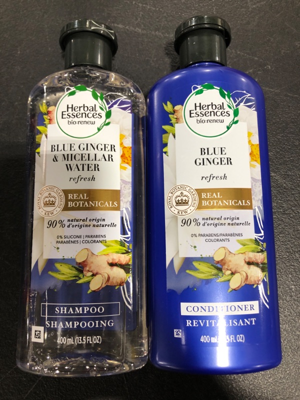 Photo 1 of Herbal Essences Bio Refresh Blue Ginger & Micellar Water 2-Pack, 13.5 Fl Oz.
