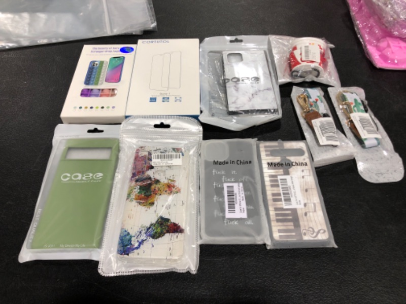 Photo 1 of VARIOUS SMARTPHONE CASES & ACCESSORIES, LOT OF 10 ITEMS.