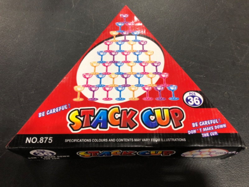 Photo 1 of STACK CUP GAME, 36 PIUECES. 