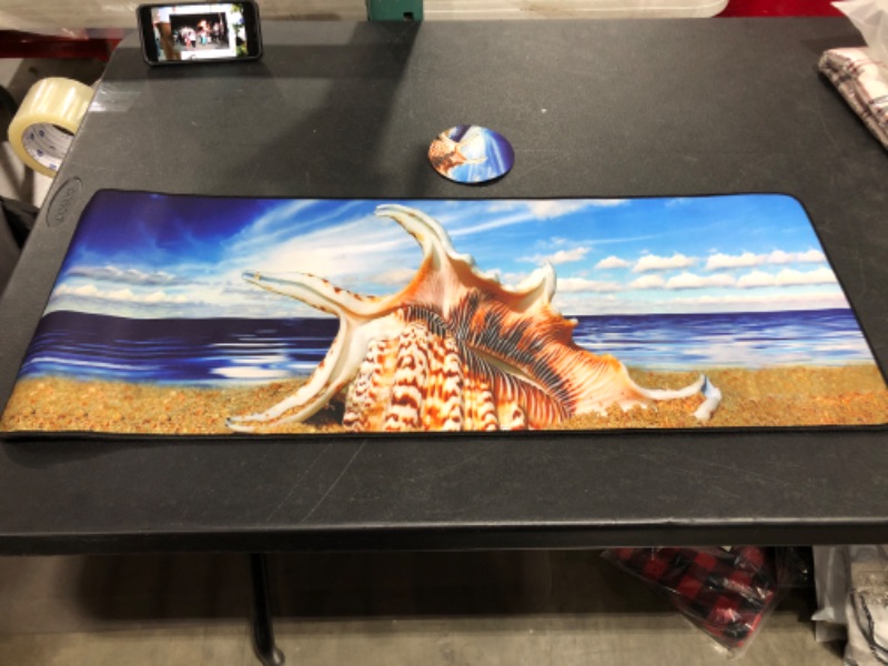 Photo 1 of EXTENDED GAMING MOUSE PAD SEASHELL THE BEACH