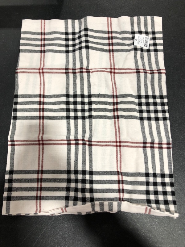 Photo 1 of CHESTERFIELD CHECK PILLOW SHAM. BLACK/WHITE/RED.