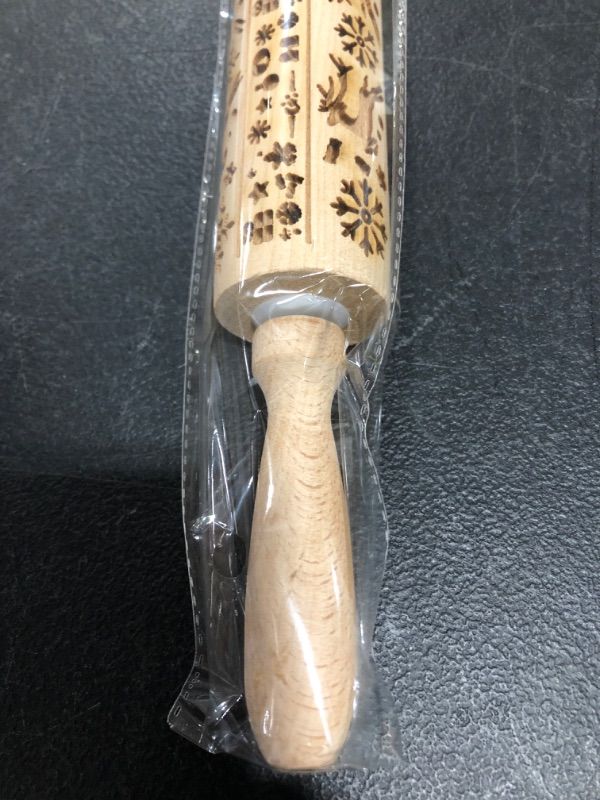 Photo 3 of CHRISTMAS WOODEN 3D ROLLING PIN FOR MAKING ORNAMENTS