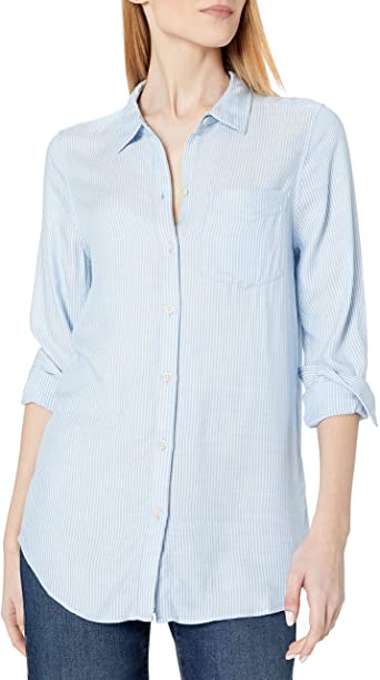 Photo 1 of Amazon Brand - Daily Ritual Women's Soft Rayon Slub Twill Long-Sleeve Button-Front Tunic
SIZE L/G.