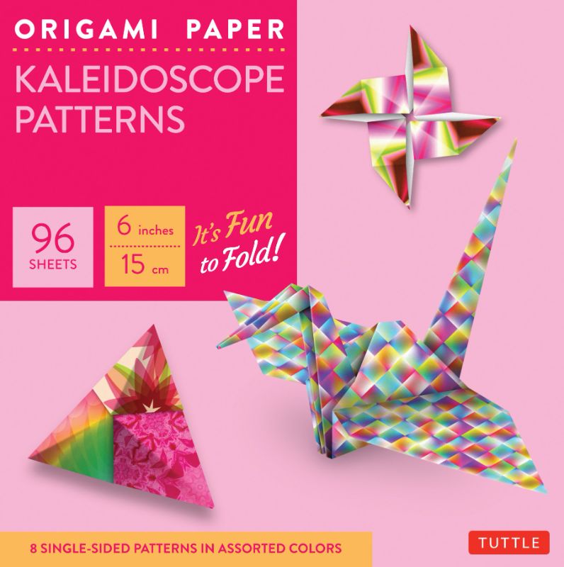 Photo 1 of Origami Paper - Kaleidoscope Patterns - 6" - 96 Sheets: Tuttle Origami Paper: Origami Sheets Printed with 8 Different Patterns: Instructions for 7 Projects Included Loose Leaf – October 13, 2015
