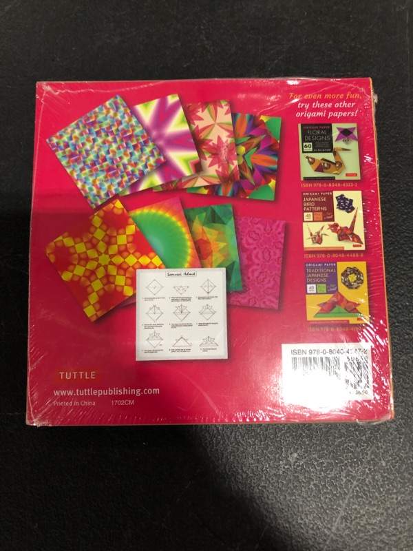 Photo 3 of Origami Paper - Kaleidoscope Patterns - 6" - 96 Sheets: Tuttle Origami Paper: Origami Sheets Printed with 8 Different Patterns: Instructions for 7 Projects Included Loose Leaf – October 13, 2015
