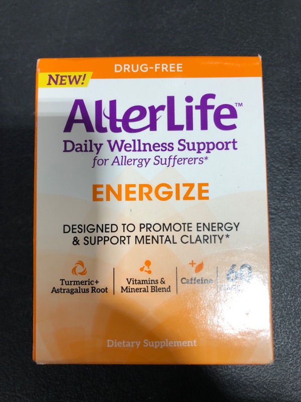 Photo 2 of AllerLife Energize Capsules, Daily Allergy Supplements & Energy Support, 60-Count
