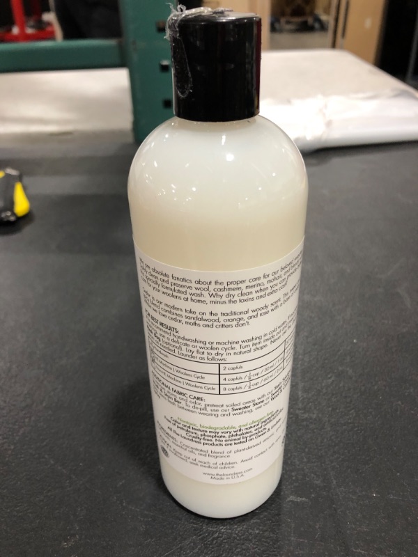 Photo 3 of The Laundress New York - Wool & Cashmere Shampoo, Allergen-Free, Adds Scent & Removes Odor, Scented, 32 washes, White, Cedar, 16 Oz
