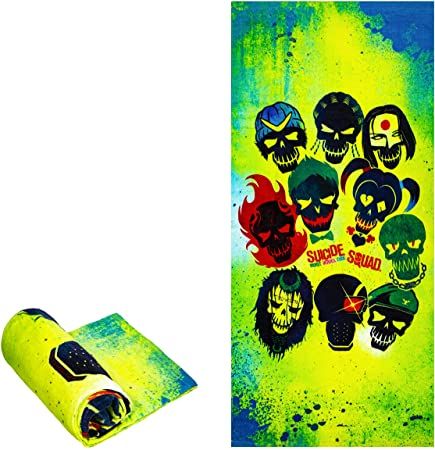 Photo 1 of JPI Beach Towel - Suicide Squad - Beach Towel Oversized 58" x 28" - Use as Luxury Bath Towel, Yoga Towel, Travel Towel, Camping Towel, Gym Towel, Pool Towels, on Beach Cart & Beach Chairs
