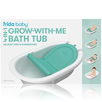 Photo 1 of 4-in-1 Grow-with-Me Bath Tub by Frida Baby Transforms Infant Bathtub to Toddler Bath Seat with Backrest for Assisted Sitting in Tub
TUB ONLY! MISSING BACKREST.