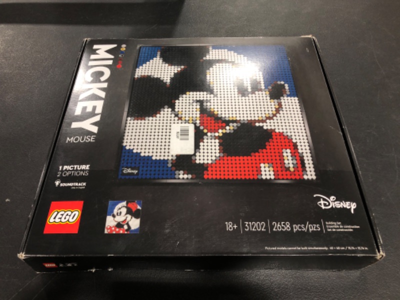 Photo 1 of LEGO Art Disney’s Mickey Mouse 31202 Craft Building Kit; A Wall Decor Set for Adults Who Love Creative Hobbies, New 2021 (2,658 Pieces)

