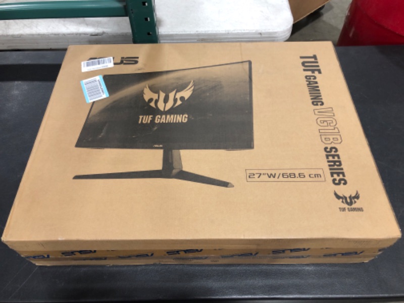 Photo 1 of ASUS TUF Gaming 27" 1440P HDR Curved Monitor (VG27WQ1B) - QHD (2560 x 1440), 165Hz (Supports 144Hz), 1ms, Extreme Low Motion Blur, Speaker, FreeSync Premium, VESA Mountable, DisplayPort, HDMI , BLACK
BRAND NEW IN BOX.