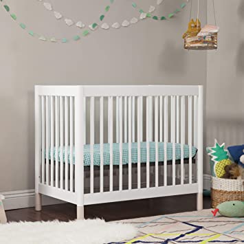 Photo 2 of Babyletto Gelato 4-in-1 Convertible Mini Crib in White and Washed Natural, Greenguard Gold Certified
