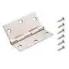 Photo 1 of 3 in. Satin Nickel Square Corner Door Hinge
BOX OF 10.