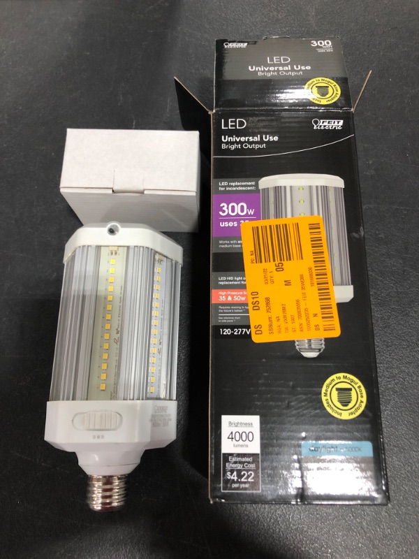 Photo 1 of 300-Watt Equivalent Corn Cob High Lumen Daylight (5000K) HID Utility LED Light Bulb (1-Bulb)
