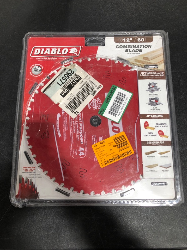 Photo 2 of 12 in. x 60-Tooth Combination Circular Saw Blade
