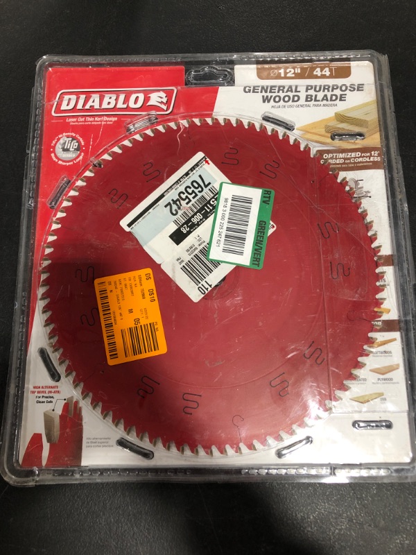 Photo 2 of 12 in. x 44-Tooth General Purpose Circular Saw Blade
