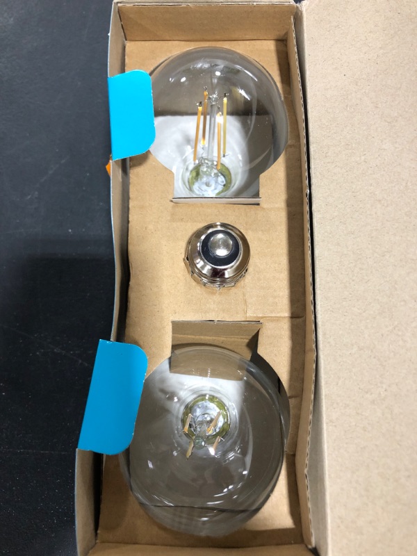 Photo 1 of 100-Watt Equivalent G25 Dimmable Globe Clear Glass Filament LED Vintage Edison Light Bulb Bright White (3-Pack)
