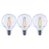 Photo 1 of 100-Watt Equivalent G25 Dimmable Globe Clear Glass Filament LED Vintage Edison Light Bulb Bright White (3-Pack)
