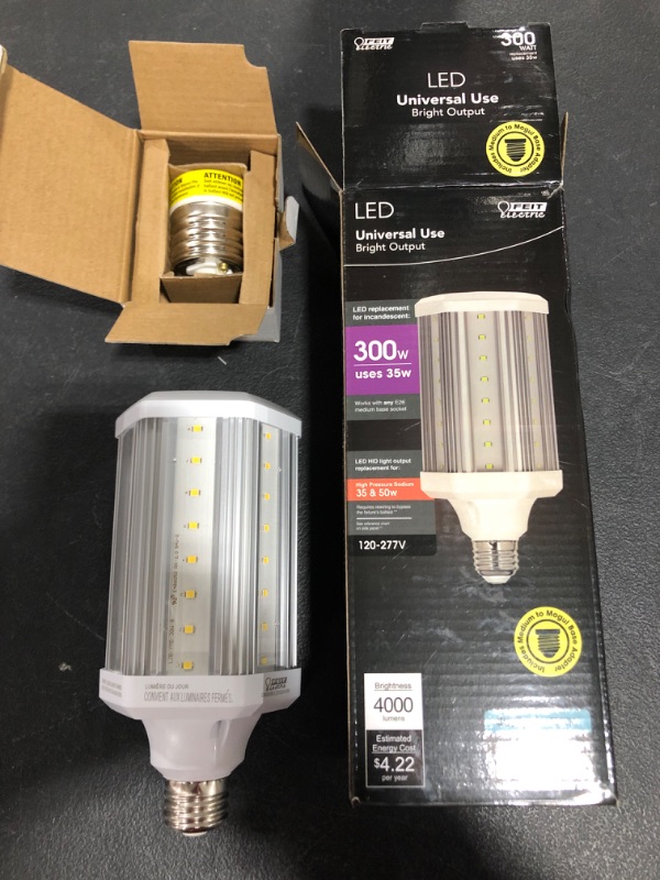 Photo 3 of 300-Watt Equivalent Corn Cob High Lumen Daylight (5000K) HID Utility LED Light Bulb (1-Bulb)
