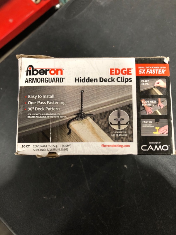 Photo 3 of ArmorGuard EDGE Hidden Deck Clip (90 count). OPEN BOX. PRIOR USE.
