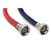 Photo 2 of 3/4 in. FIP x 3/4 in. FIP x 72 in. High Burst Washing Machine Fill Hose Pair
