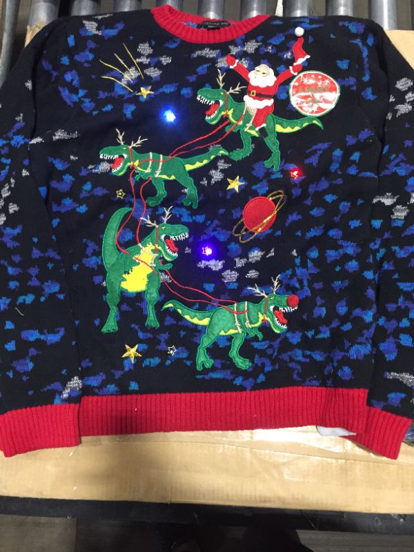 Photo 1 of Blizzard Bay Young Men’s Trex Space Sleigh Sweater, Black Combo, Large
