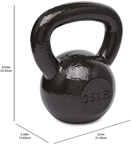 Photo 1 of Amazon Basics Cast Iron Kettlebell Weight 35lb 
