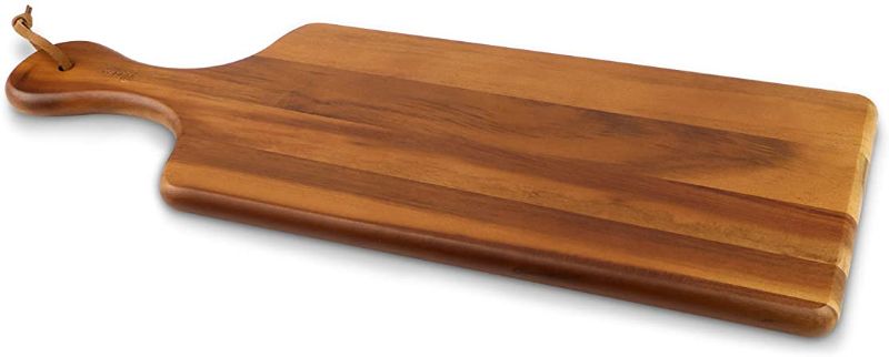 Photo 1 of AIDEA Wood Cutting Board with Handle, Cheese Board Chartuterie Board for Kitchen, Party
