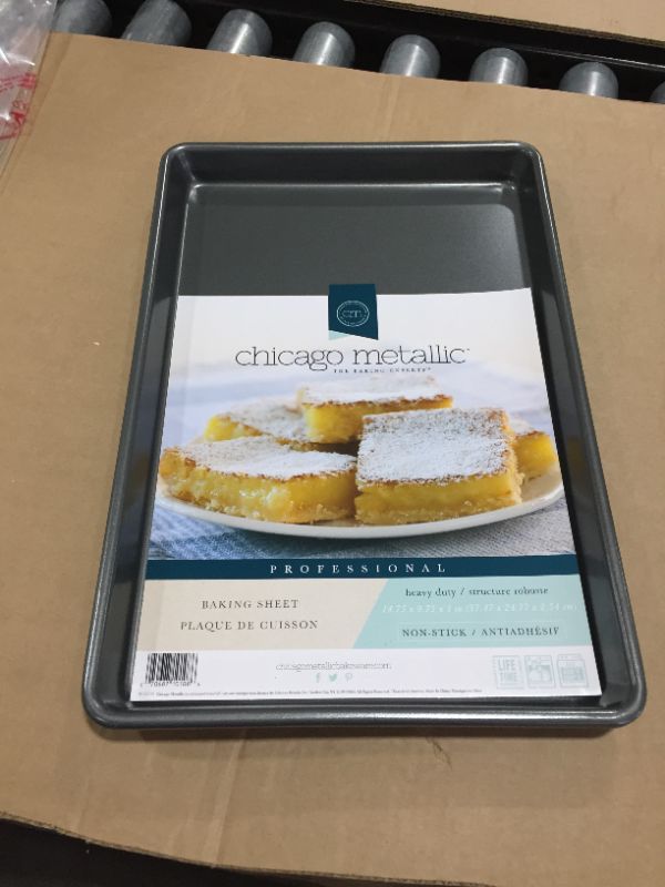 Photo 1 of Chicago Metallic Professional Non-Stick Cooking/Baking Sheet, 14.75-Inch-by-9.75-Inch
