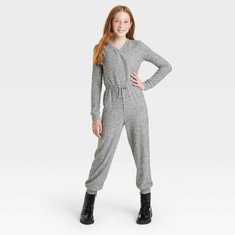 Photo 1 of Girls' Cozy Jupsuit - Art Class™ SIZE MEDIUM SET OF 3
