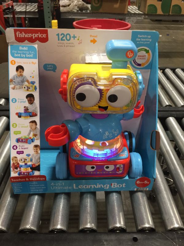 Photo 2 of Fisher-Price 4-in-1 Ultimate Learning Bot, Electronic Activity Toy with Lights, Music and Educational Content for Infants and Kids 6 Months to 5 Years, Multi
