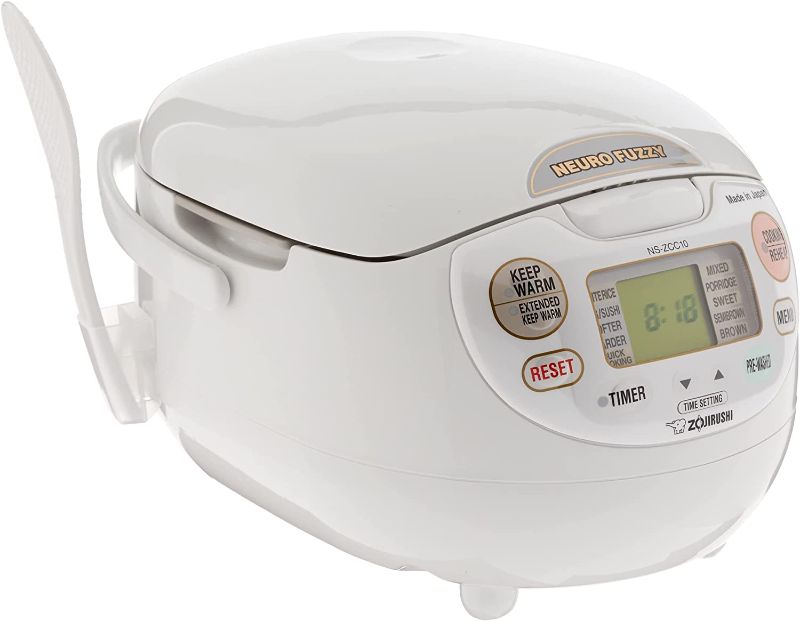 Photo 1 of Zojirushi, Made in Japan Neuro Fuzzy Rice Cooker, 5.5-Cup, Premium White 
