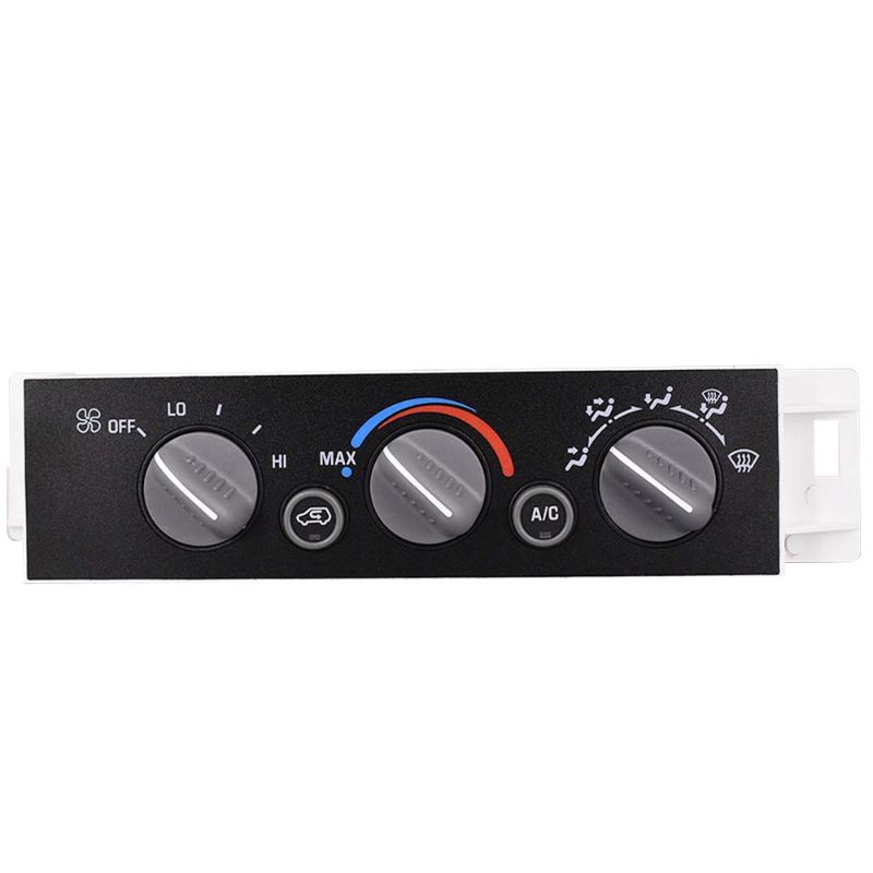 Photo 1 of Heater A/C Control Switch Panel Module Without Rear Window Defogger Fits for 1996-2002 Chevy GMC Pickup Truck Replaces 9378815 599-007 16238895
