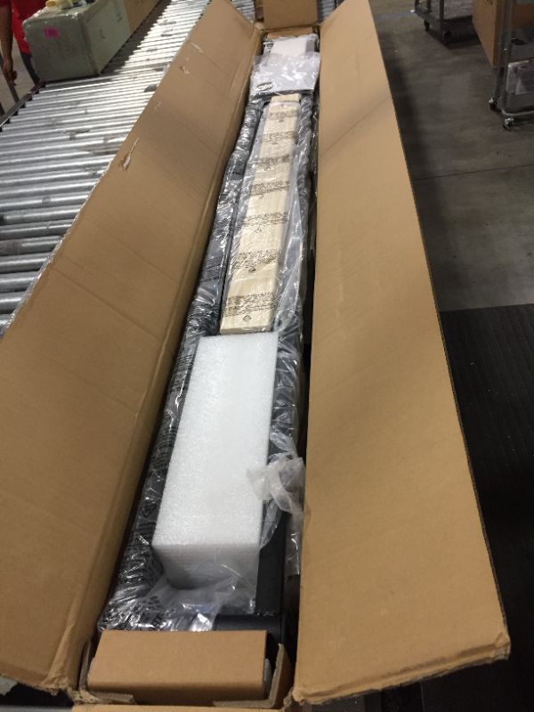 Photo 1 of Amazon Basics 6" Modern Metal Platform Bed with Wood Slat Support - Mattress Foundation - No Box Spring Needed, Twin
