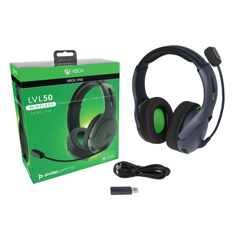 Photo 1 of PDP LVL50 Wireless Headset Grey for Xbox One
