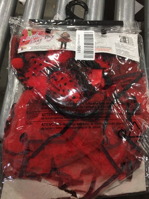 Photo 3 of 656916 Little Lady Bug Child Costume, Small
