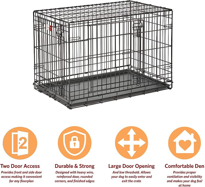 Photo 1 of 35x22 inch Black Metal Dog Crate 